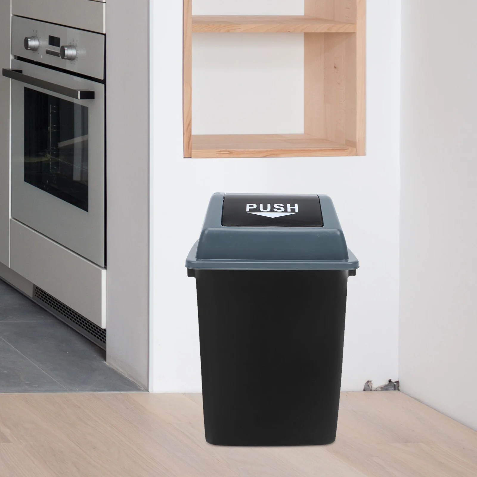 

20L Flip Top Trash Can Lid Replacement Heavy Duty Plastic Waste Bin Cover for Home Hotel Kitchen Bathroom Odor Proof Large