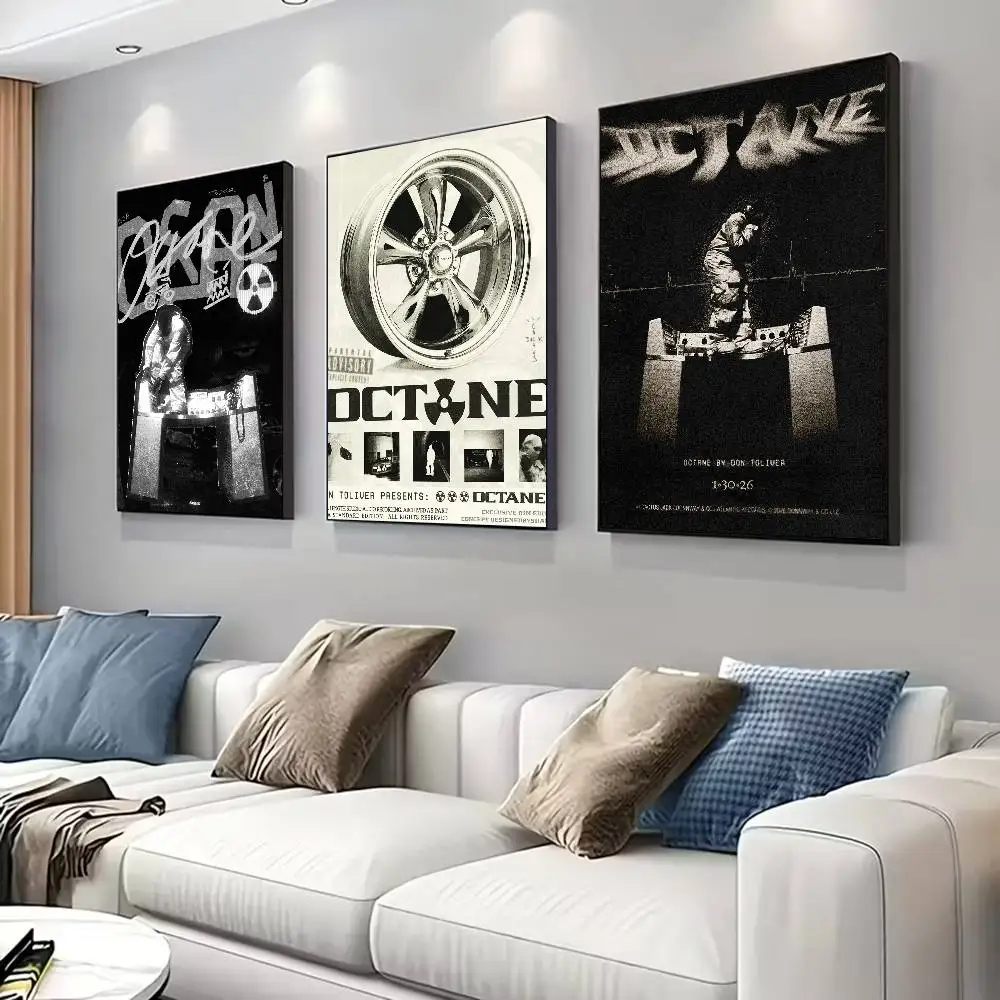 Pôster Don Toliver OCTANE para decoração moderna em escritórios domésticos, quartos, salas de estar, cozinhas, banheiros.