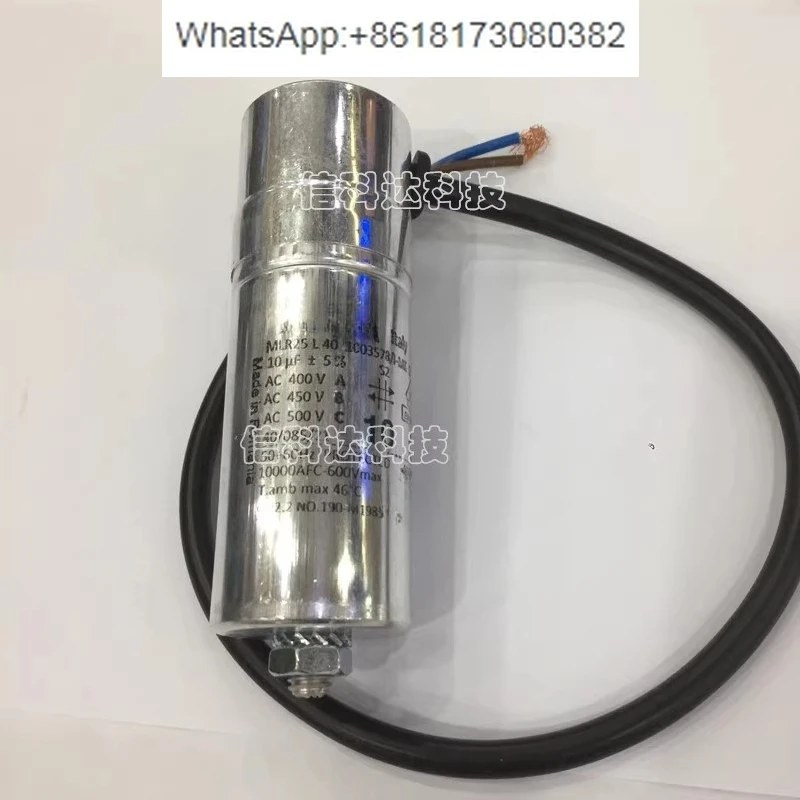 MLR25L401003583/I-MK SH ICAR 10uF 450V Condensador de arranque tipo cable