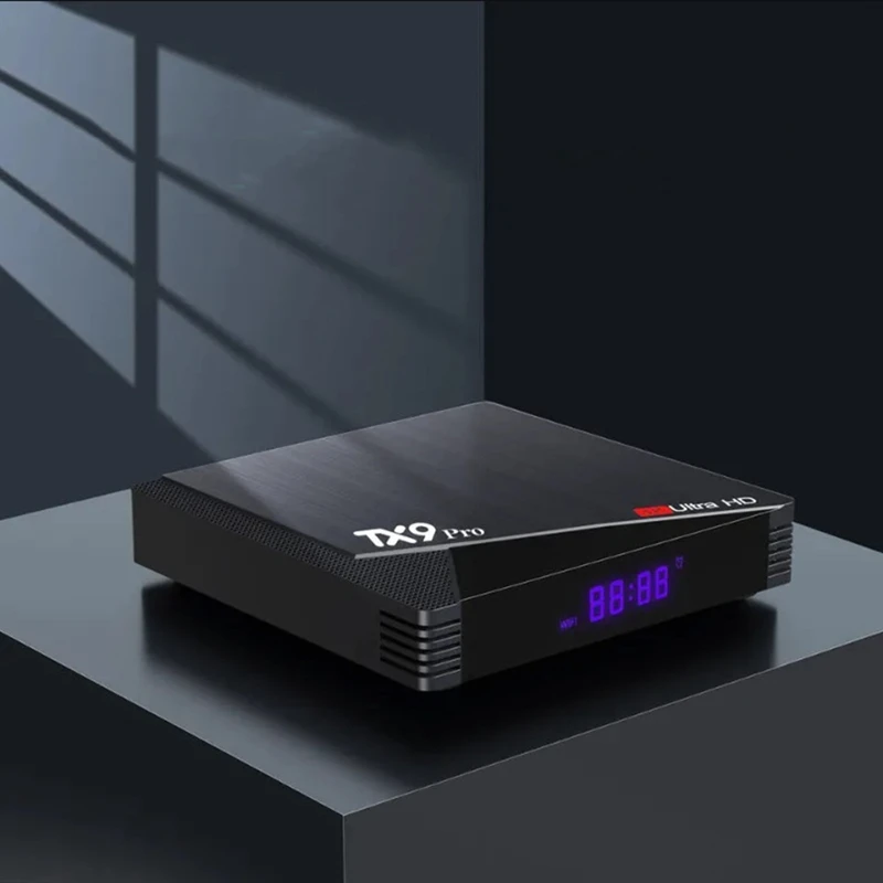 TX9 Pro TV Box pintar Android 10.0, Set Top Box 4K HD merek ganda 2.4G 5.8G WiFi Media Player AIIwinner H313 colokan EU