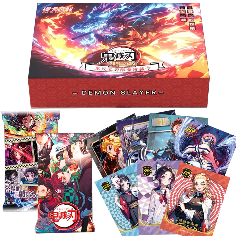

Коллекционная карта «Убийца демонов», красивый главный герой Камадо Танджиро Агацума Зенницу, забавная карта-головоломка, поощрительные детские подарки