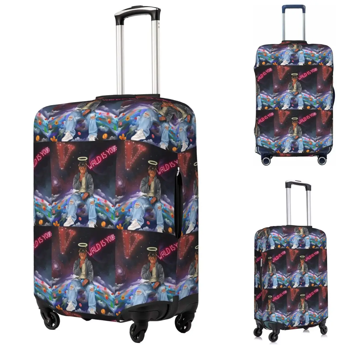 

Juice Wrld Streetwear (20) Suitcase Cover Protection Elastic Trip Luggage Protector Covers for 18-32 Inch