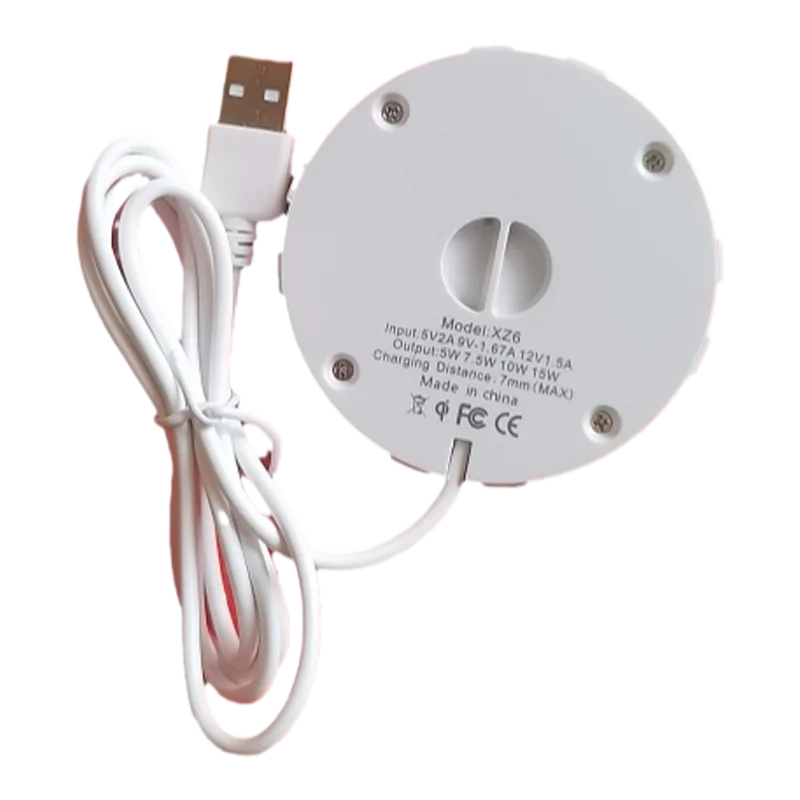 وحدة شاحن لاسلكية مدمجة شحن سريع 15 وات طاولة بجانب السرير عامة مقهى الفندق لهاتف آيفون وسامسونج وأندرويد