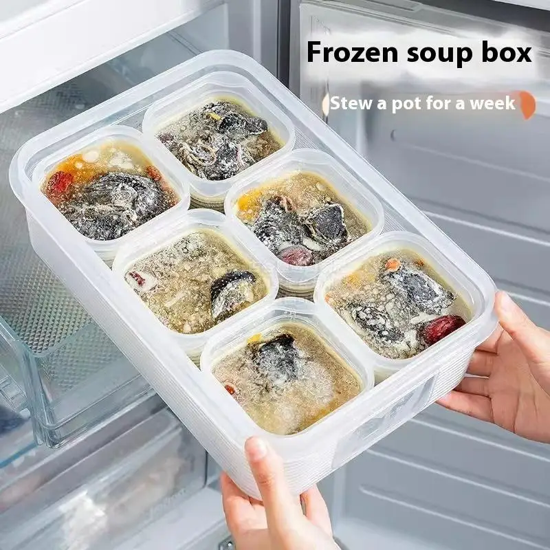Food Storage Container With Lid Vegetable Fruit Fresh-keeping Box For Refrigerator Kitchen Spice Seasoning Storage Jar【Homeclub】