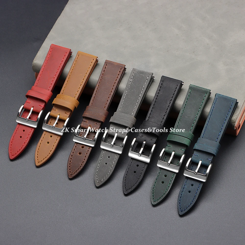 Cinturini in pelle con cucitur - Leather Strap Quick Release recensione e prezzo