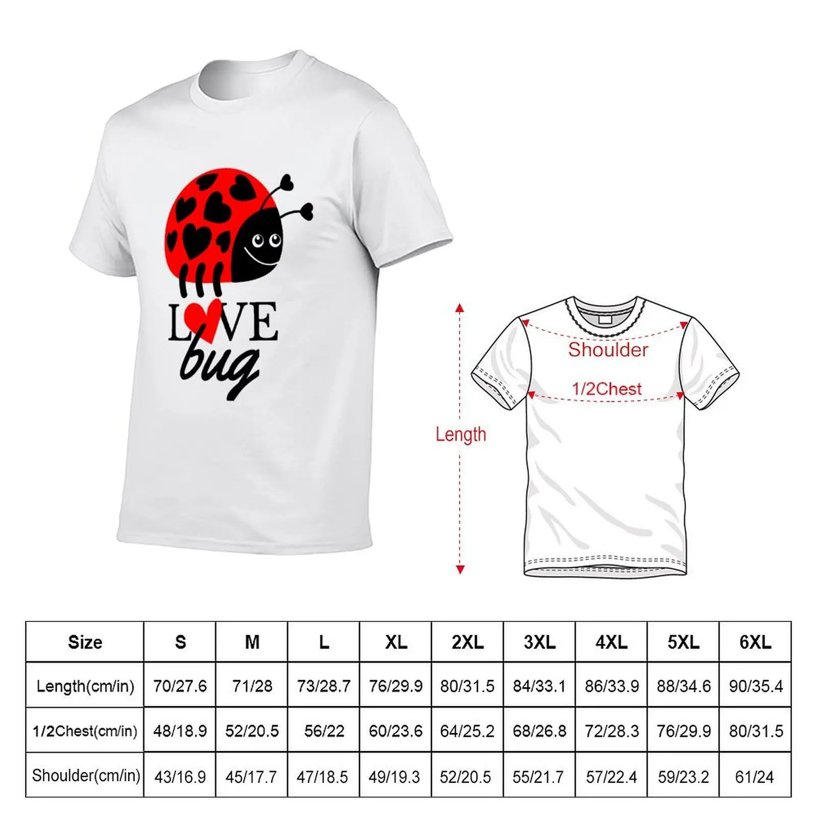 Love Ladybug shirt Cute Ladybug Coffee Adorable Cute Gift Cute I T-Shirt oversized graphic tee anime stuff funny t shirts men