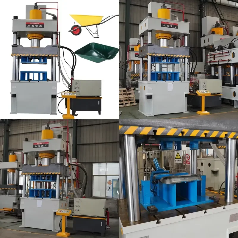 315 ton Four column Hydraulic Press Wheelbarrow Making Machine with Production Lines for Industrial Manufacturing Equipment