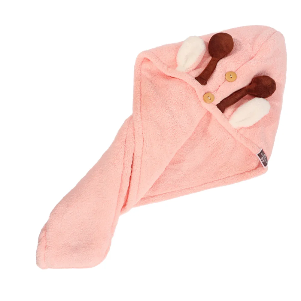 

1Pcs Quick Dry Coral Fleece Hair Drying Cap Thick Absorbent Bath Turban for Hair Care Coral Fleece Shower Caps