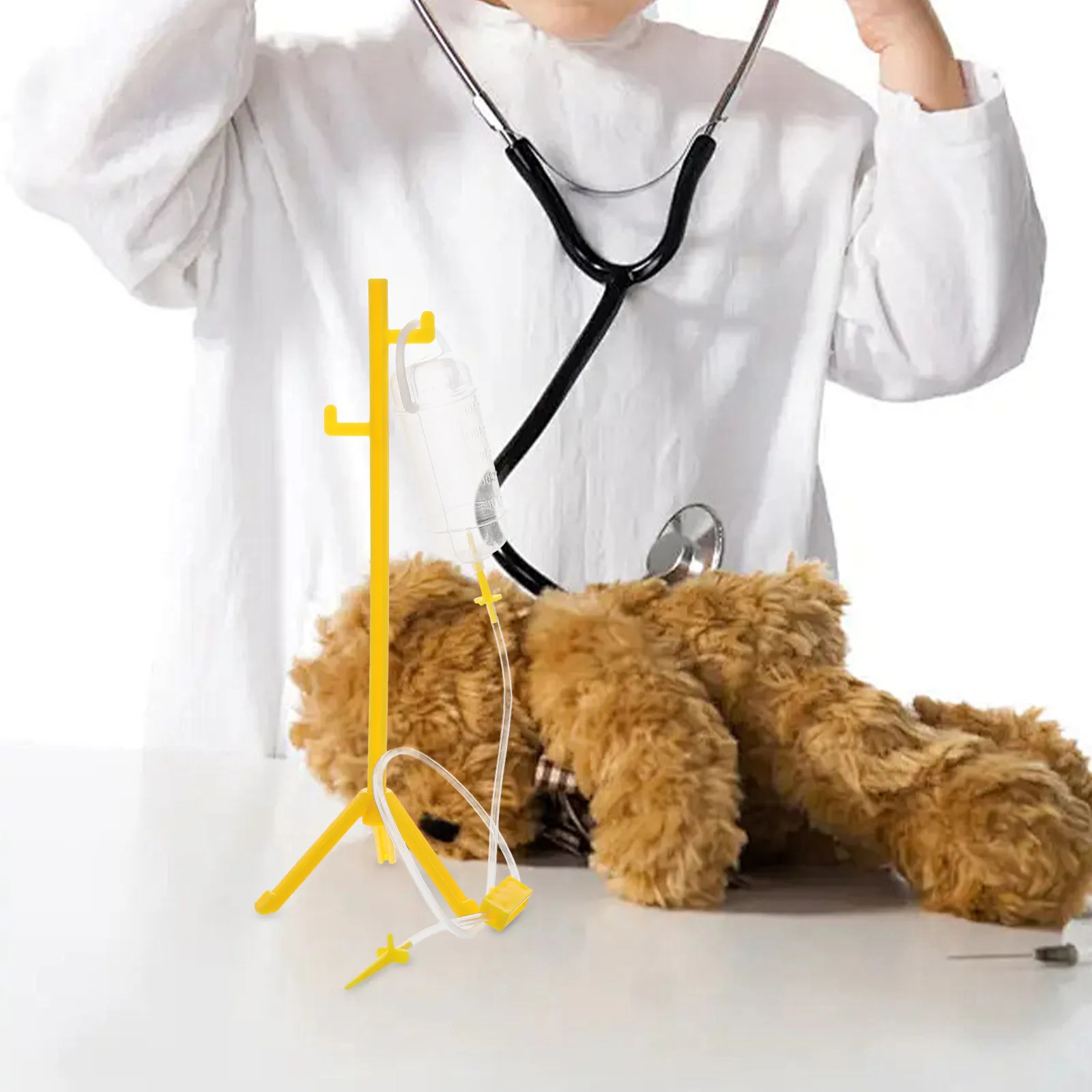 Kids Infusion Bottle Nurse Pretend Play Fake Infusion Bottle for Children Role Playing Doctor Game Prop Simulation Performance