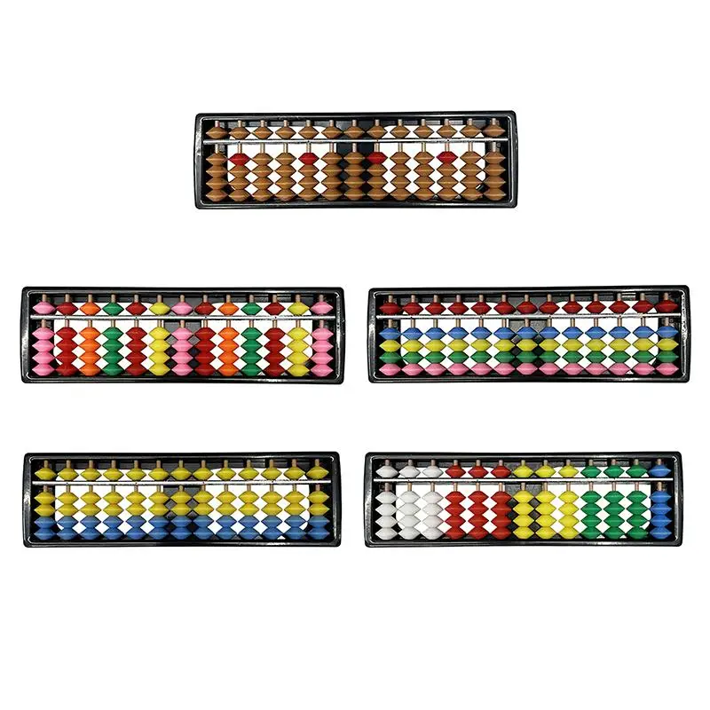 13 Digits Column Abacus Arithmetic Soroban Counting Tool for Math Learning Educational Toy Students Calculation