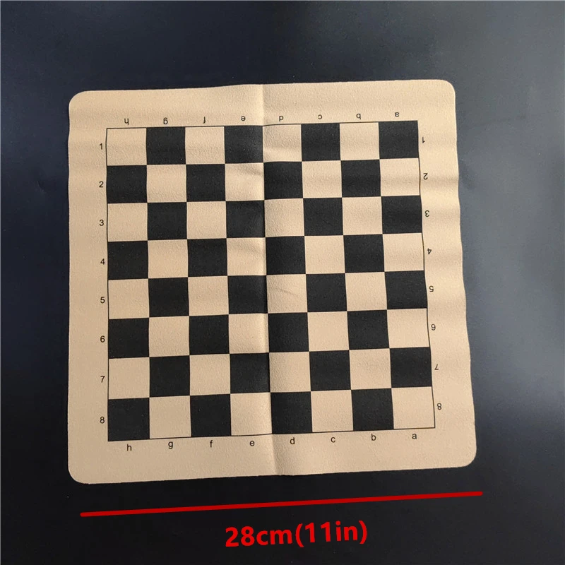 Imitation ancient chess trumpet resin chess pieces leather chessboard 28*28cm(11inch) Qing Bing chess figure modeling puzzle