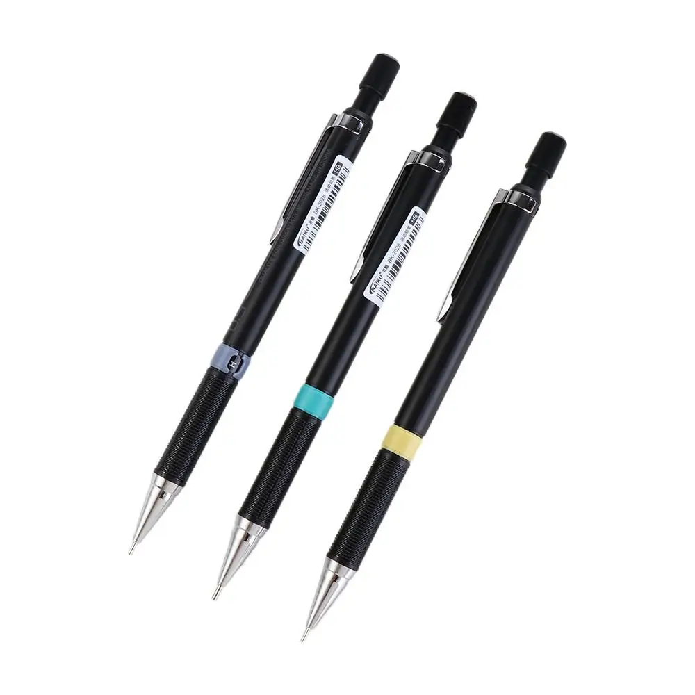 Metal Pencil 0.3 0.5 0.7 0.9 Metal Pen Mechanical Automatic HB 2B Lead Engineering Write Painting Pencil