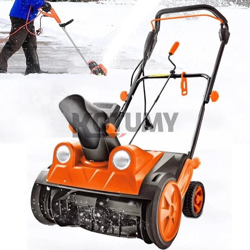 Electric Hand-Pushed Snow Blower Small Road Snow Shoveling Equipment 220V Rated Machine with Snow Clearing Features