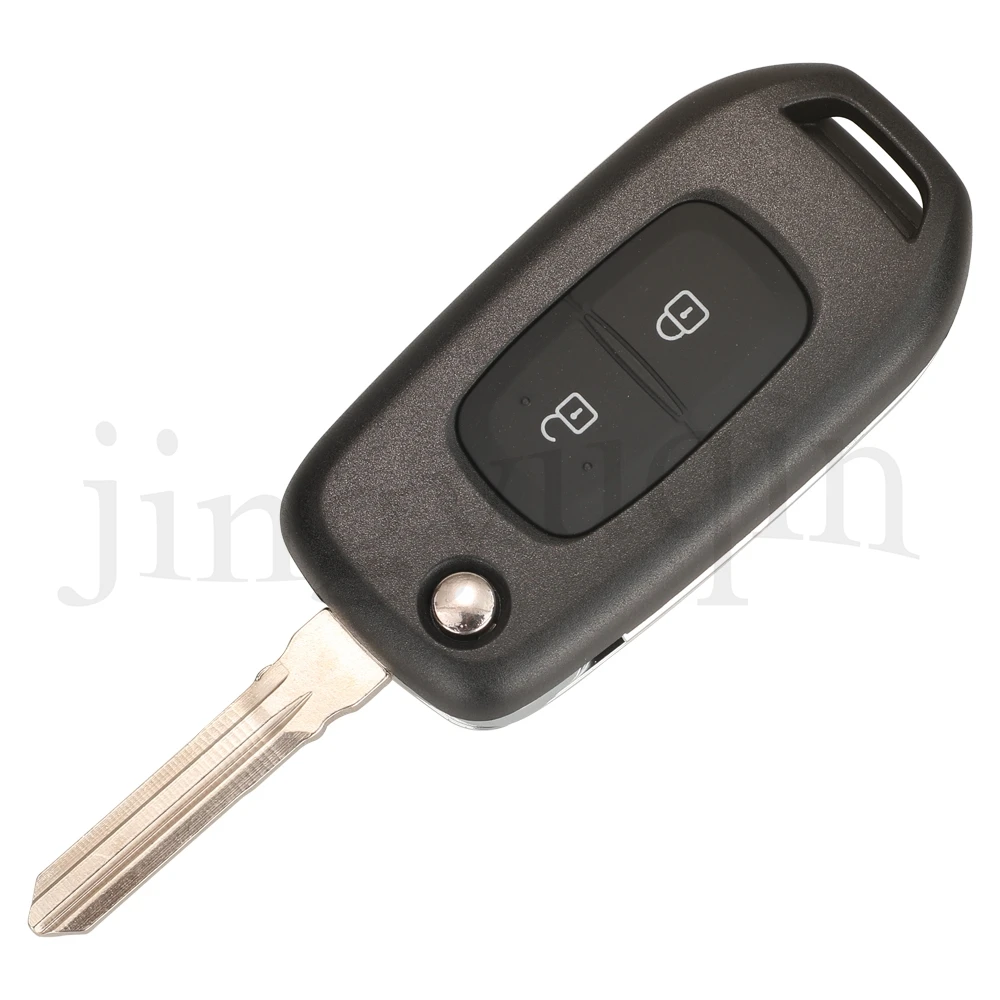 jingyuqin Folding Remote Car Key Shell For Renault Kadjar Captur Megane 3 Dacia Logan II 2 Buttons VA2 HU56R HU136 HU136te Blade