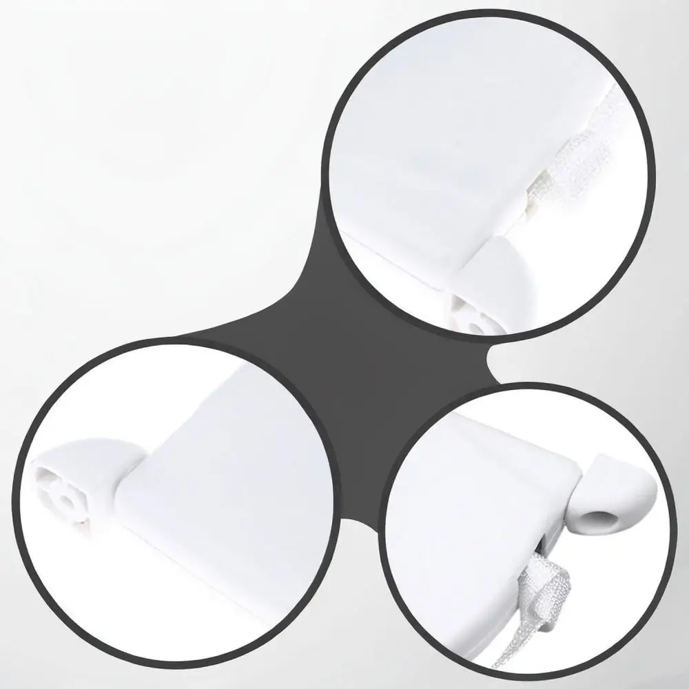 Curtain Cord Management Device And Track Duster Set Durable Plastic Window Hardware Kit For Home Office Maintenance