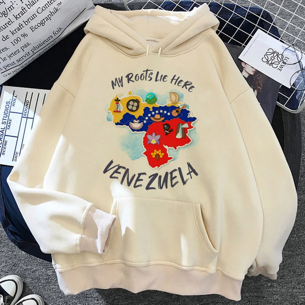 Venezuela hoodie athleisure soft fabric streetwear comic anime designer girl hoddie sweatshirts anime streetwear modern style