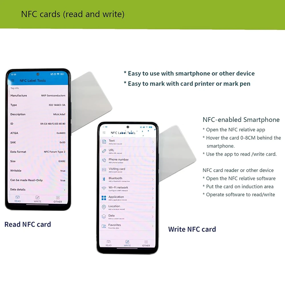 بطاقة الهوية التعريفي RFID 125 كيلو هرتز، تستخدم لنظام التحكم في الوصول إلى المدخل لقفل الباب الإلكتروني #5