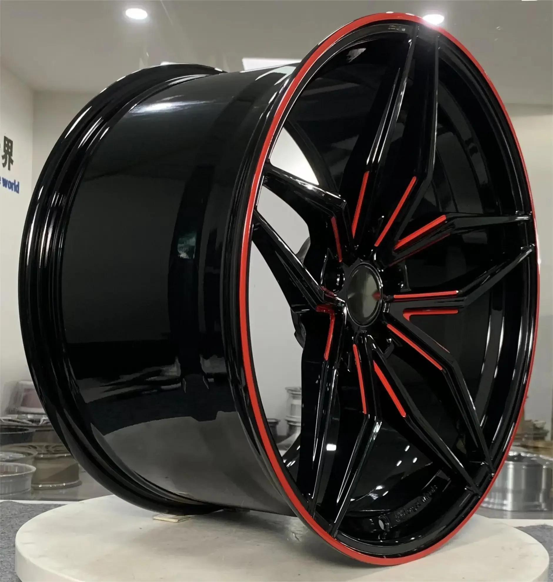 Professional 18 Inch Black Multi Spoke 19\