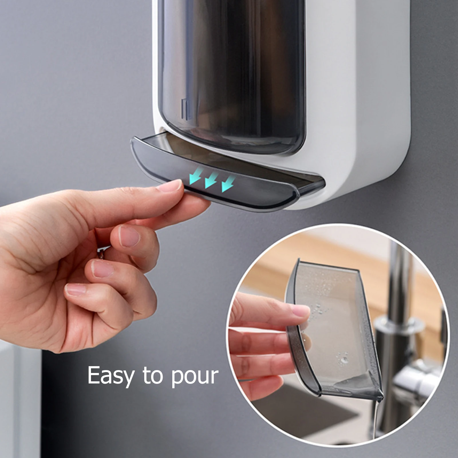 

Kitchen Utensils Storage Mounted Cutlery Holder Drain Tray Self-Adhesive Spoon Fork Organizer Household Storage Stand