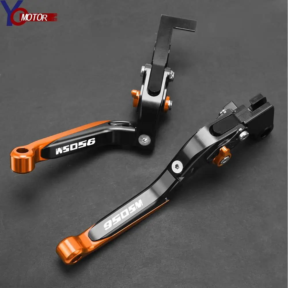 For 950SM 2007- 2009 990 SM 2007 2008 Motorcycle Accessories Aluminum Adjustable Extendable Foldable Brakes Clutch Levers Parts 