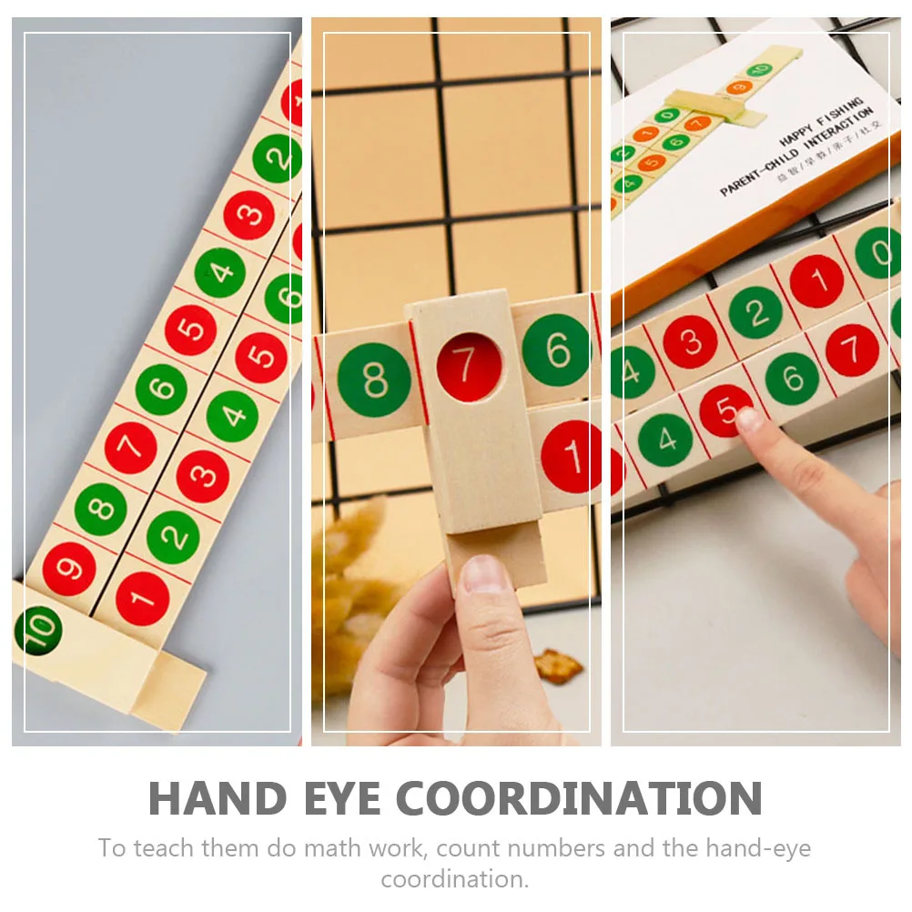 Règle arithmétique mathématique en bois, résolution numérique éducative pour l'addition, soustraire, apprentissage, Portable, 1 pièce