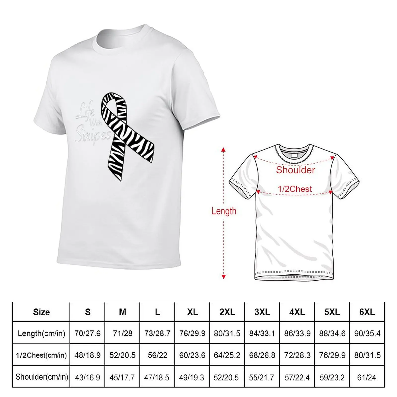 Life with Stripes sweatshirt T-Shirt mens graphic t shirts man t shirt cotton high quality T-Shirt