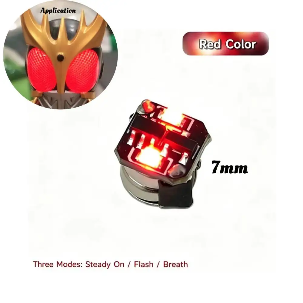 3 Lâmpadas LED Magnéticas Mini de 7mm com Controle Sem Fio, 3 Modos, Lâmpada de Lâmpada Dupla AG1 para Decoração de Paisagens e Brinquedos de Modelismo DIY