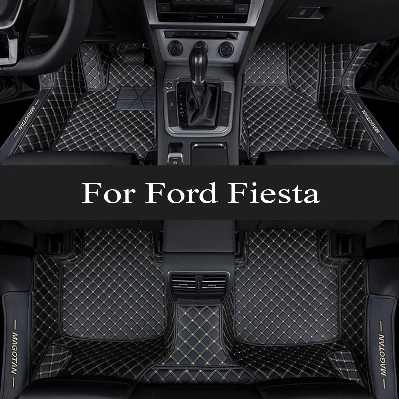 

Car Floor Mats For Ford Fiesta 2009 2010 2011 2012 2013 2014 2015 2016 2017 Custom Auto Foot Pads Interior trunk mat