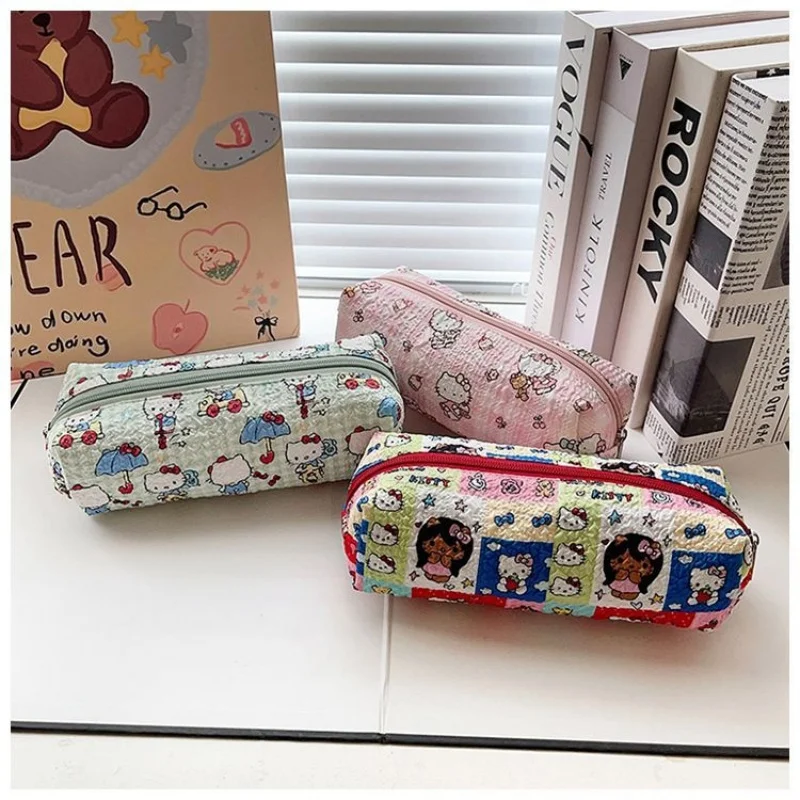 

12PCS/ лот KAWAII SANRIO KITTY карандаш футляр мешок хранения канцелярских принадлежностей файл дипломатической почты школьные принадлежности