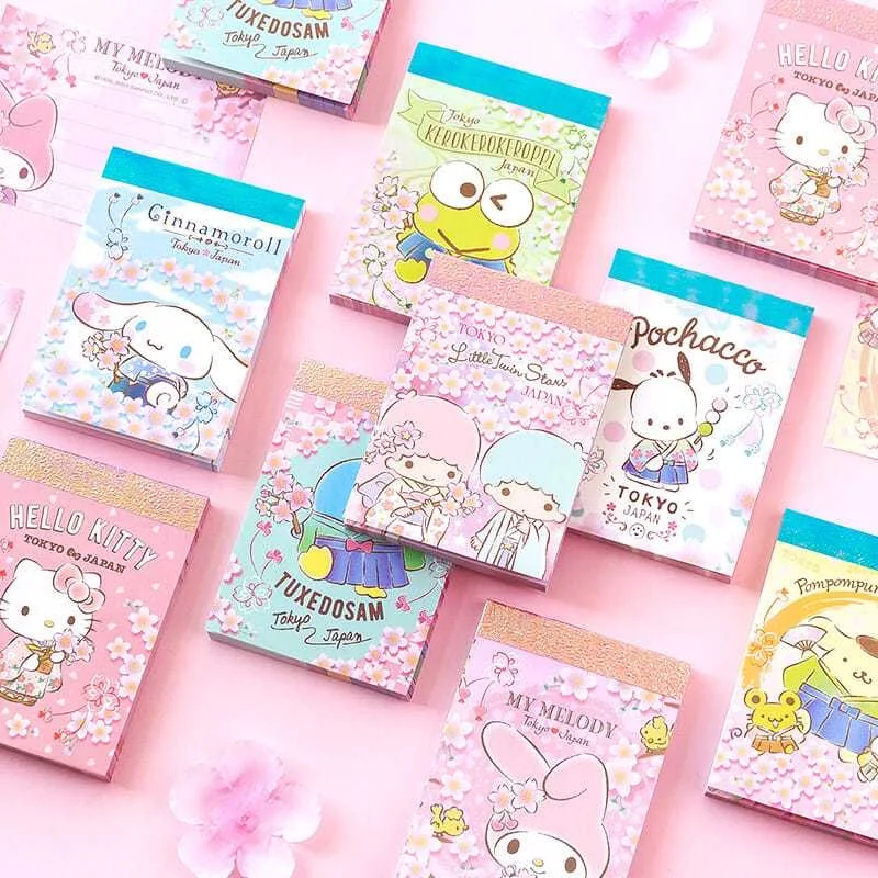 sanrio 70sheets Portable small book Note Pads Notepads Posits Papeleria Journal message note School Stationery office Supplies