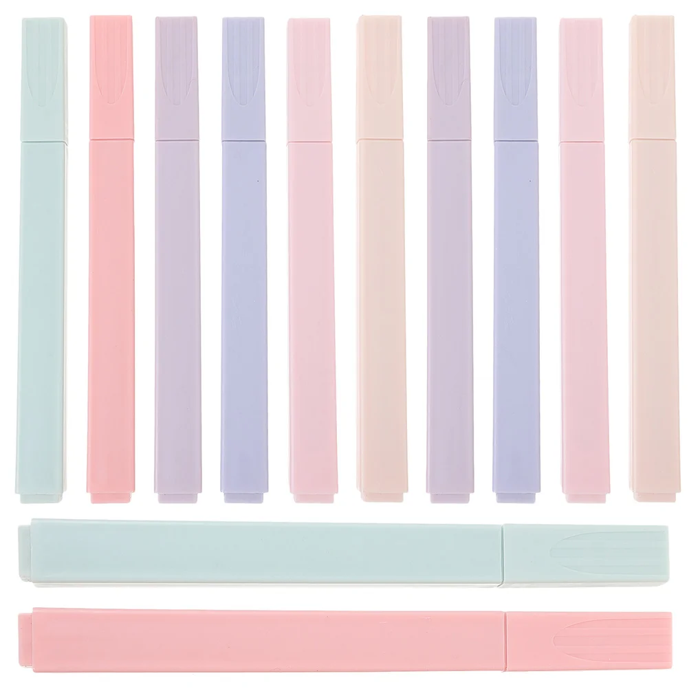 12 Pcs Highlighter Highlighters Pens Book Markers Reading Note Marking Study for Student Gel