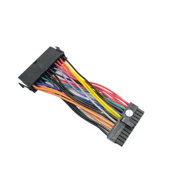 PSU Motherboard Mini 24Pin to ATX 20p Male Female Converter Adapter Power Cable 18AWG for HP 10cm