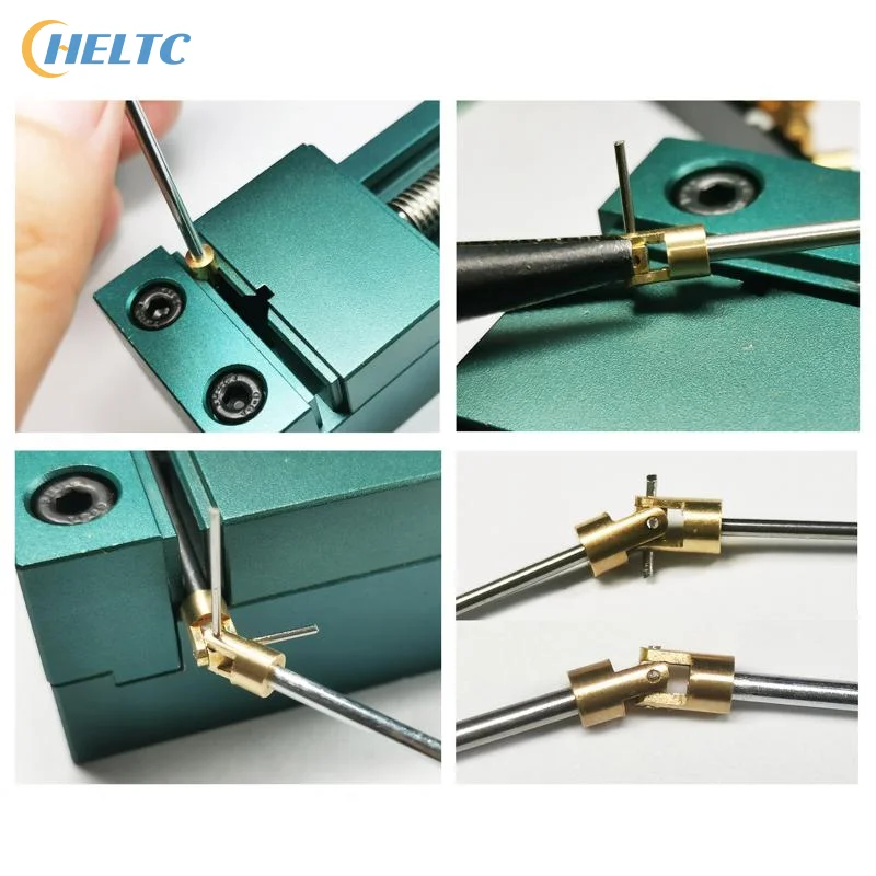 1Set Mini Universal Joint OD 2mm/1mm Brass Coupling Shaft/Through Hole Connector For 1/64 1/72 1/87 Static-to-Dynamic Coupling