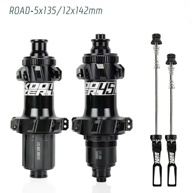 

KOOZER Road Bike Hubs 28 Holes Center Lock Straight Pull CR-MO Steel Axle 5x135 12x142 HGR XDR MSR for 11/12s Bicycle Hub