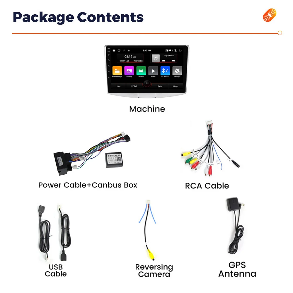 Navify-مشغل وسائط متعددة للسيارة ، مشغل سيارة ، راديو أندرويد ، أنظمة متصلة ، قارئات مقاطع فيديو ، VW Passat 6 B7 CC B8-Auto #6