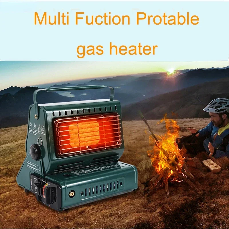 

1.3kw New Outdoor Cooker Gas Heater Travelling Camping Hiking Picnic Equipment Dual-Purpose Use Stove Heater for Fishing