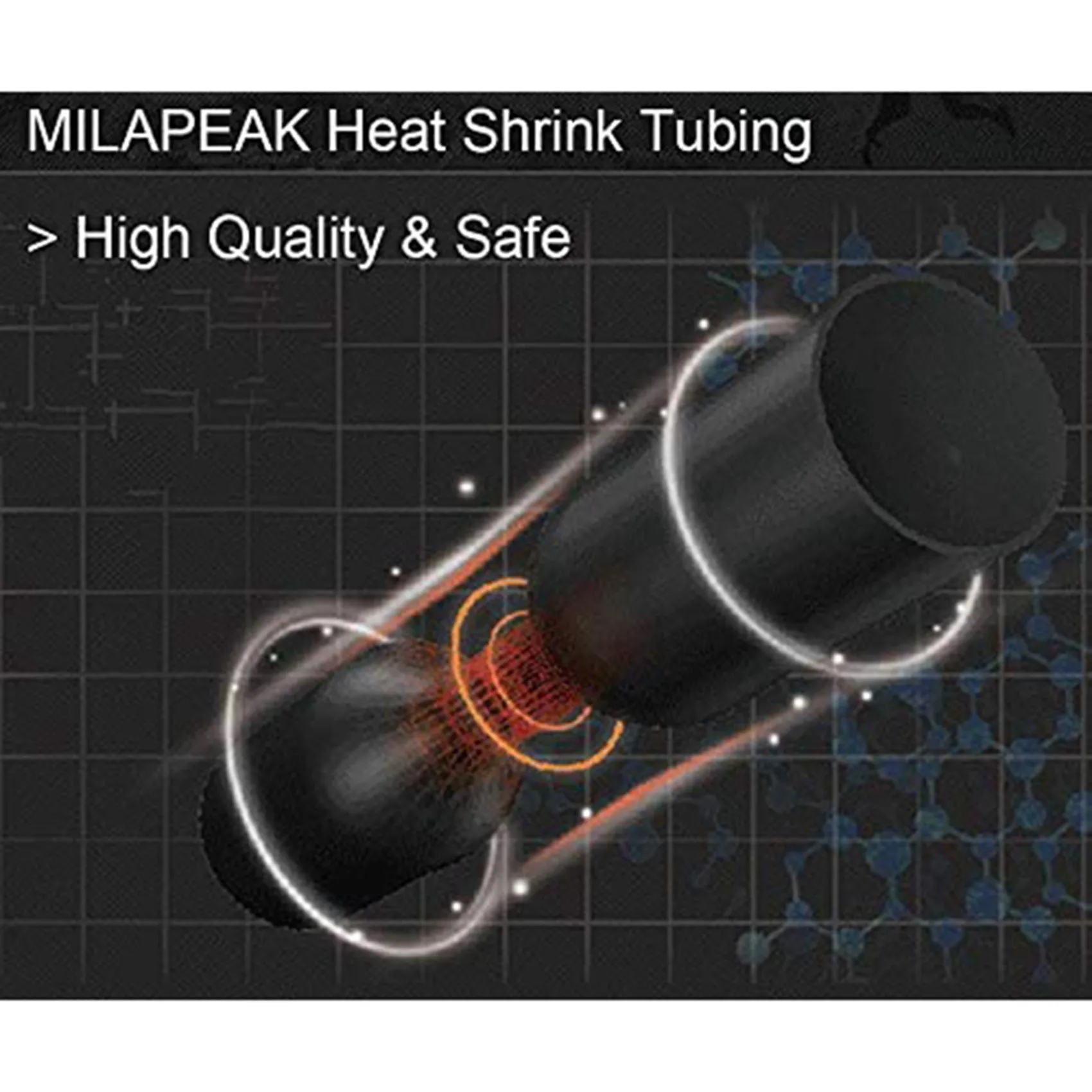A02M-1250Pcs Heat Shrink Tubing Kit Heat Shrink Tubes Wire Wrap Ratio 2:1 Electrical Cable Sleeve Assortment With Case