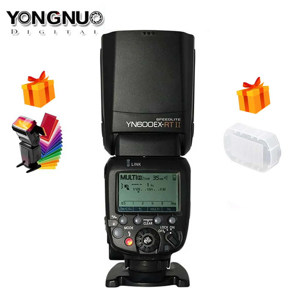 YN600EX-RT II Flash 2.4G Wireless HSS 1/8000s Master TTL Speedlite for Canon flash Camera speedlight