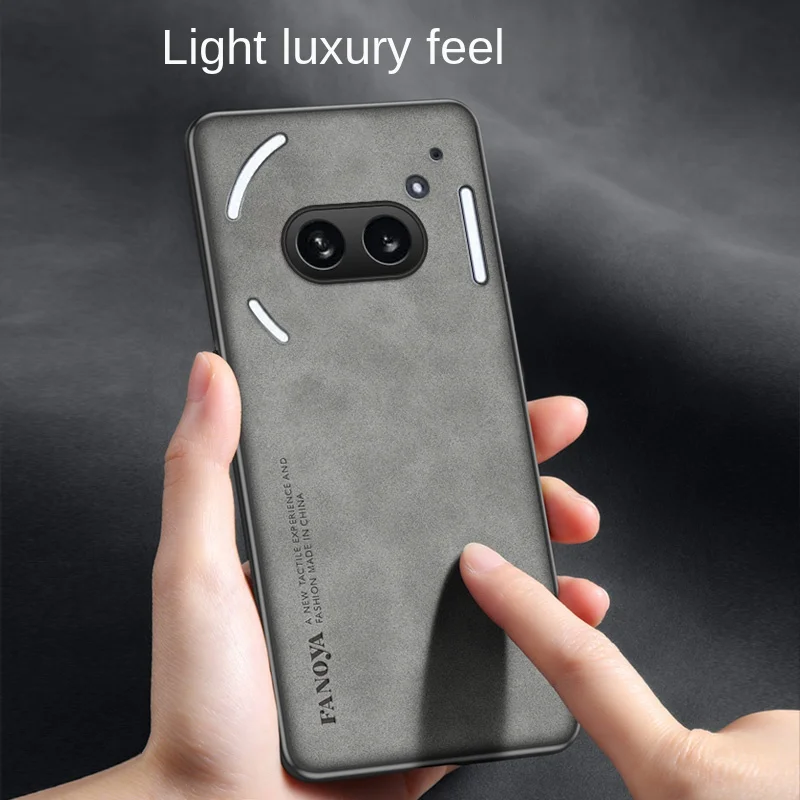 Nothing Phone 2A A142 Case Shockproof PU Leather Skin Hard Cover Matte Phone Case Silicon Bumper for Nothing Phone 2A Phone2A 5G