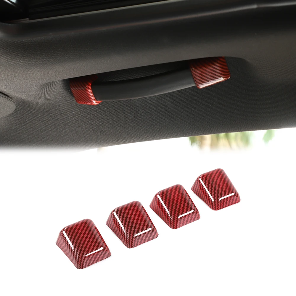 Roof Grab Handle Decoration Cover Trim Sticker for Dodge Challenger 2010-2020 2021 2022 2023 ABS Car Interior Accessories