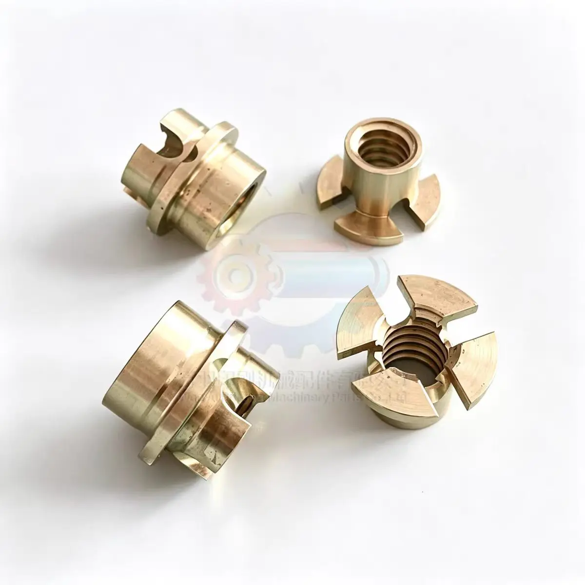 Roland 700 Printing Machine Spare Parts, Copper Teeth Drive Shaft For Side Lay, Copper Sleeve With Left & Right Thread For Rolan