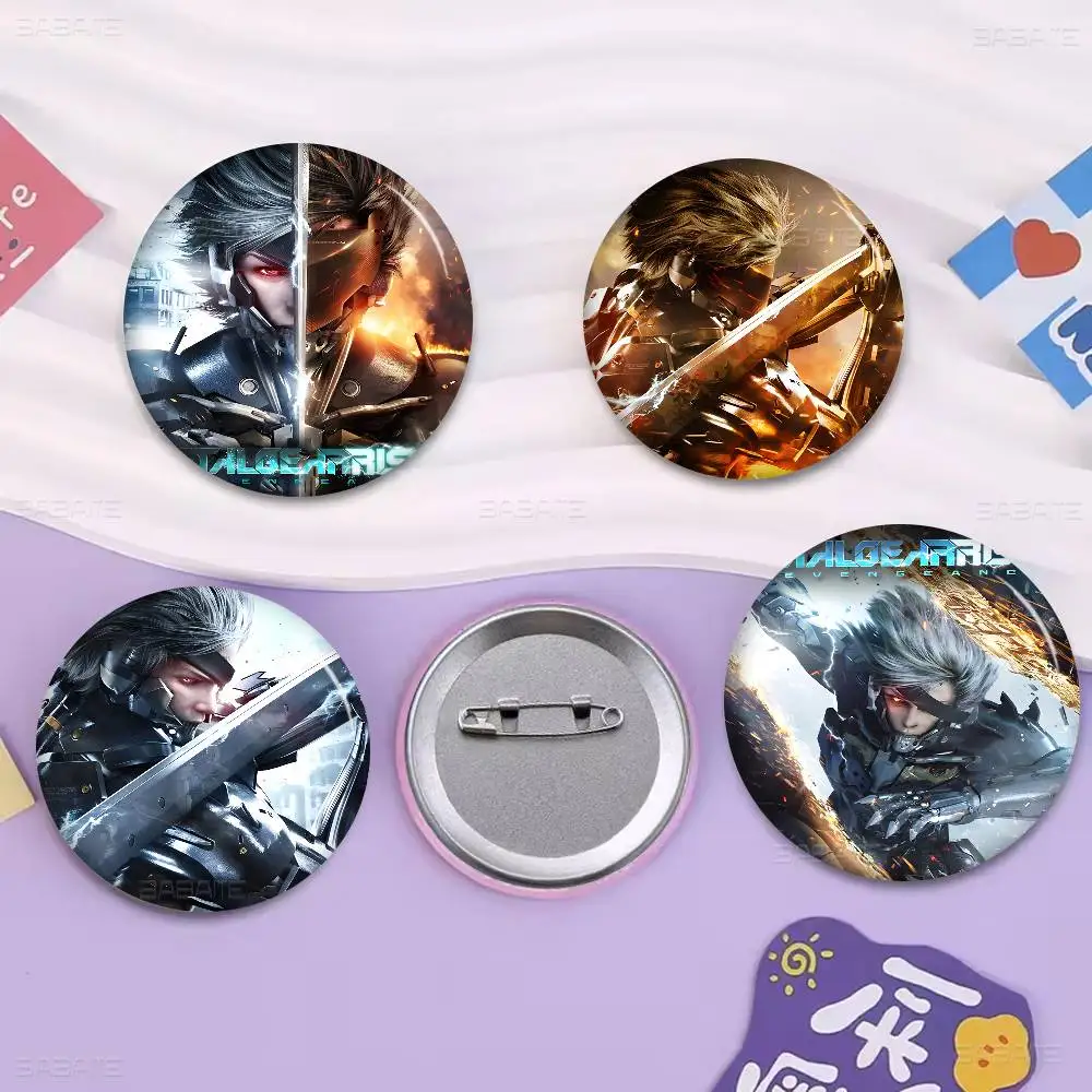 Metal Gear Rising: Revengeance Series Art 58mm Cute Series Pins Badge Interesting Brooches Backpack Clothes Gift Accessory