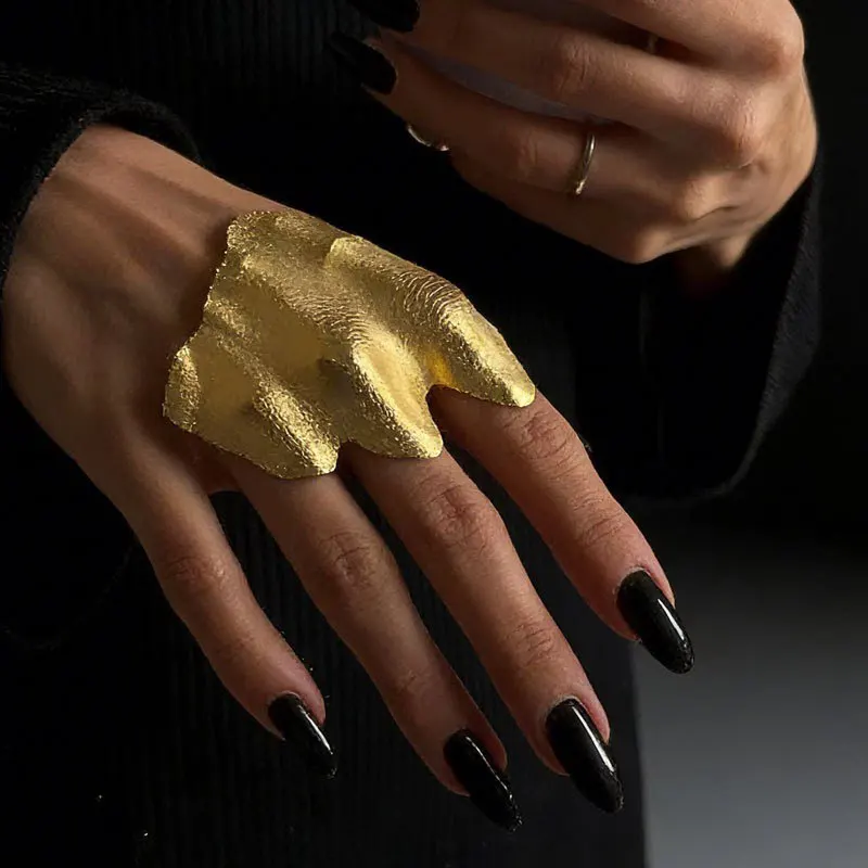 European and American Design Personality Irregular Exaggerative Metal Rings For Women Party Gifts 2026 Trend New Accessories