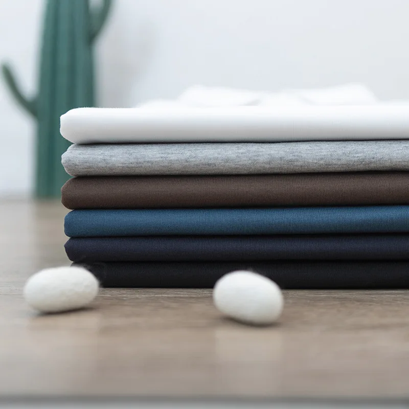 Men Business Solid Color Short Sleeve Shirt Double Sided Cotton Air Layer Shirt Collar T Shirt