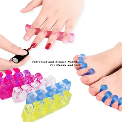 Silicone Soft Finger Toe Nail Art Toe Separators Fingers Foot Sponge UV Gel Polish Manicure Pedicure Pack Nail Kits Beauty Tools