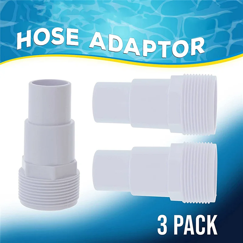 3 Pcs Replacement Universal Combo Hose Adapter,For Above-Ground Pool Pump,Filter,Skimmer for Hayward SPX1091Z7 SPX1091Z4