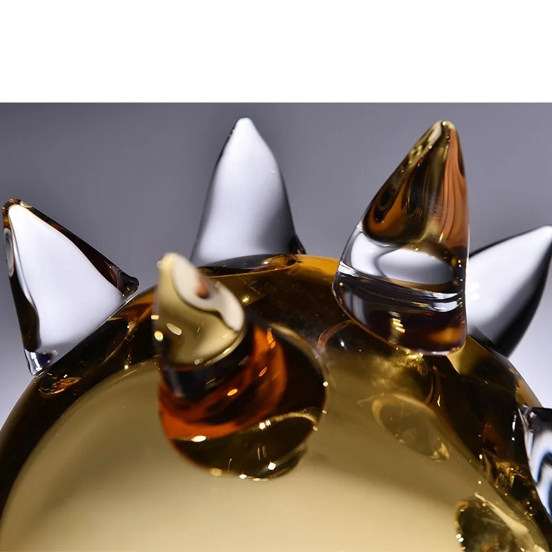 Modern designer glass craft ornament hotel villa living room coffee table bedroom display