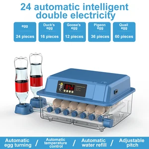 حاضنة بيض صغيرة مع نوع درج ، حاضنة أوتوماتيكية ، تجديد أيونات ، تحكم في درجة الحرارة ، 12 ، 15 ، 24 أعلى 6 مبيعات 24 حاضنة بيضة - رقم 5