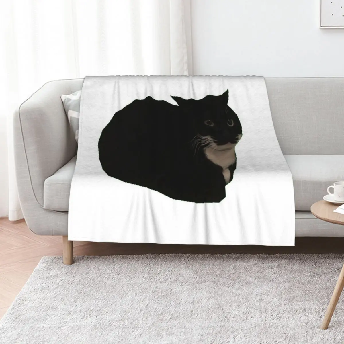 

Maxwell the cat Throw Blanket christmas gifts wednesday Soft Luxury Brand Blankets