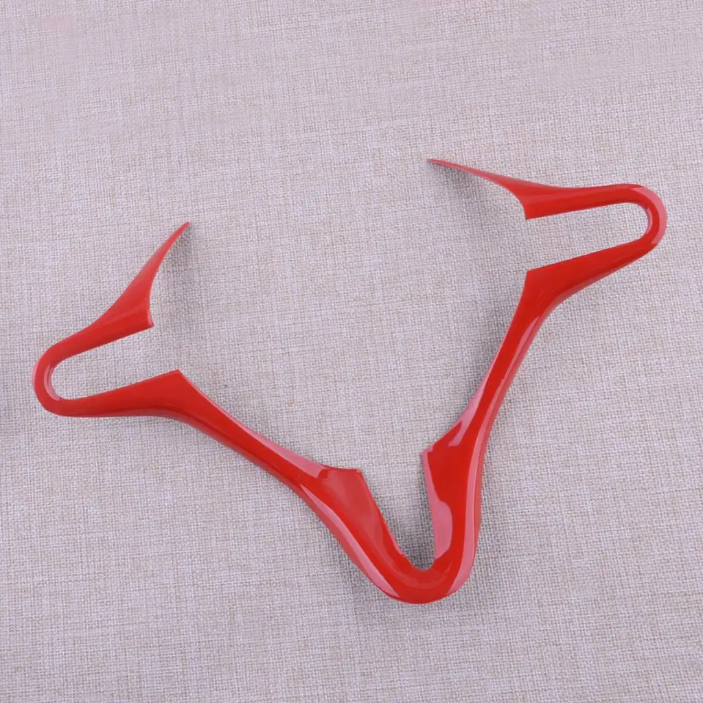 

Car Front Interior Steering Wheel Cover Trim Sticker Red ABS Fit for Honda Civic 8th 2006 2007 2008 2009 2010 2011